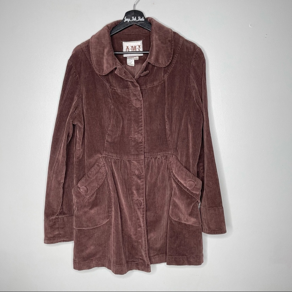 AMI brown coat jacket size XL